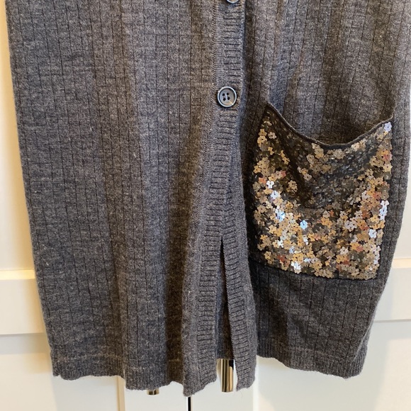 Holiday Vibes! Vera Wang Lavender Label merino wool cardigan - Picture 3 of 12